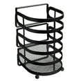 thumbnail interactive-video image 1 of Kitchen Details Industrial Collection Cooking Utensil Basket in Matte Black, 1 of 6