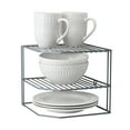 thumbnail image 1 of Kitchen Details Adult Iron Corner Shelf in Grey, 1 of 5