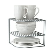 Kitchen Details Adult Iron Corner Shelf in Grey