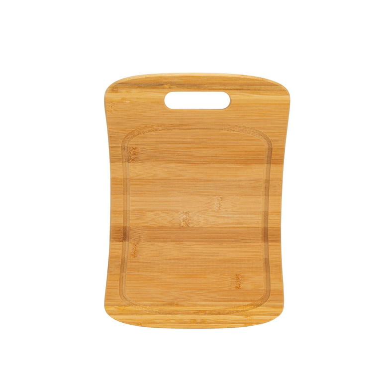 Marketing Large Bamboo Cutting Board W/ Handles, Household