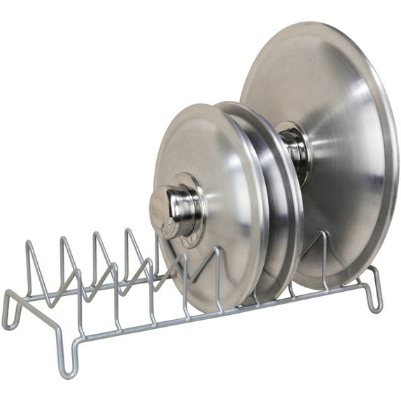 Kitchen Details Lid Organizer, Gray (Dims: 13.1 x 5.5 x 3.5 inch)