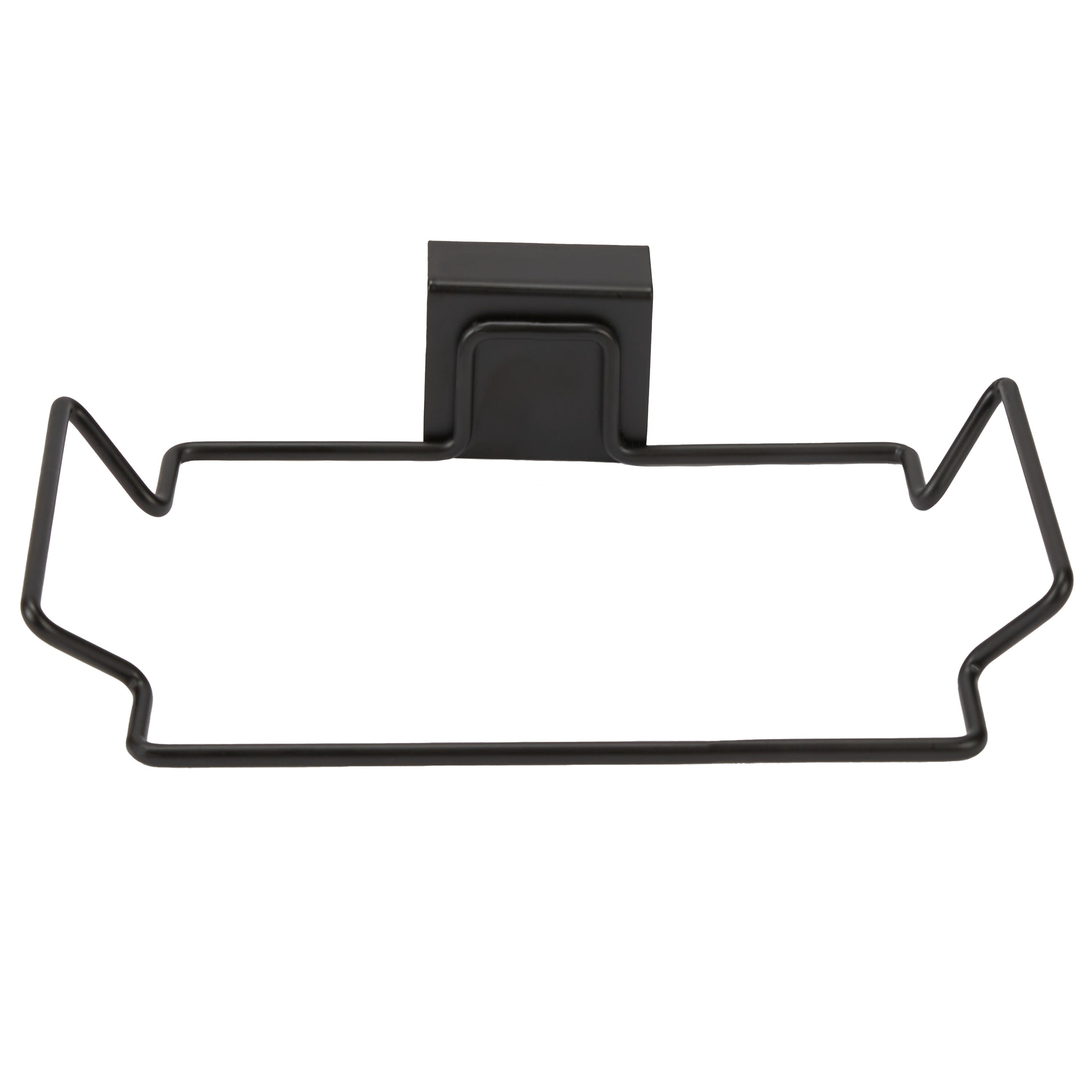 Kitchen Details Over the Counter Plastic Bag Holder in Matte black