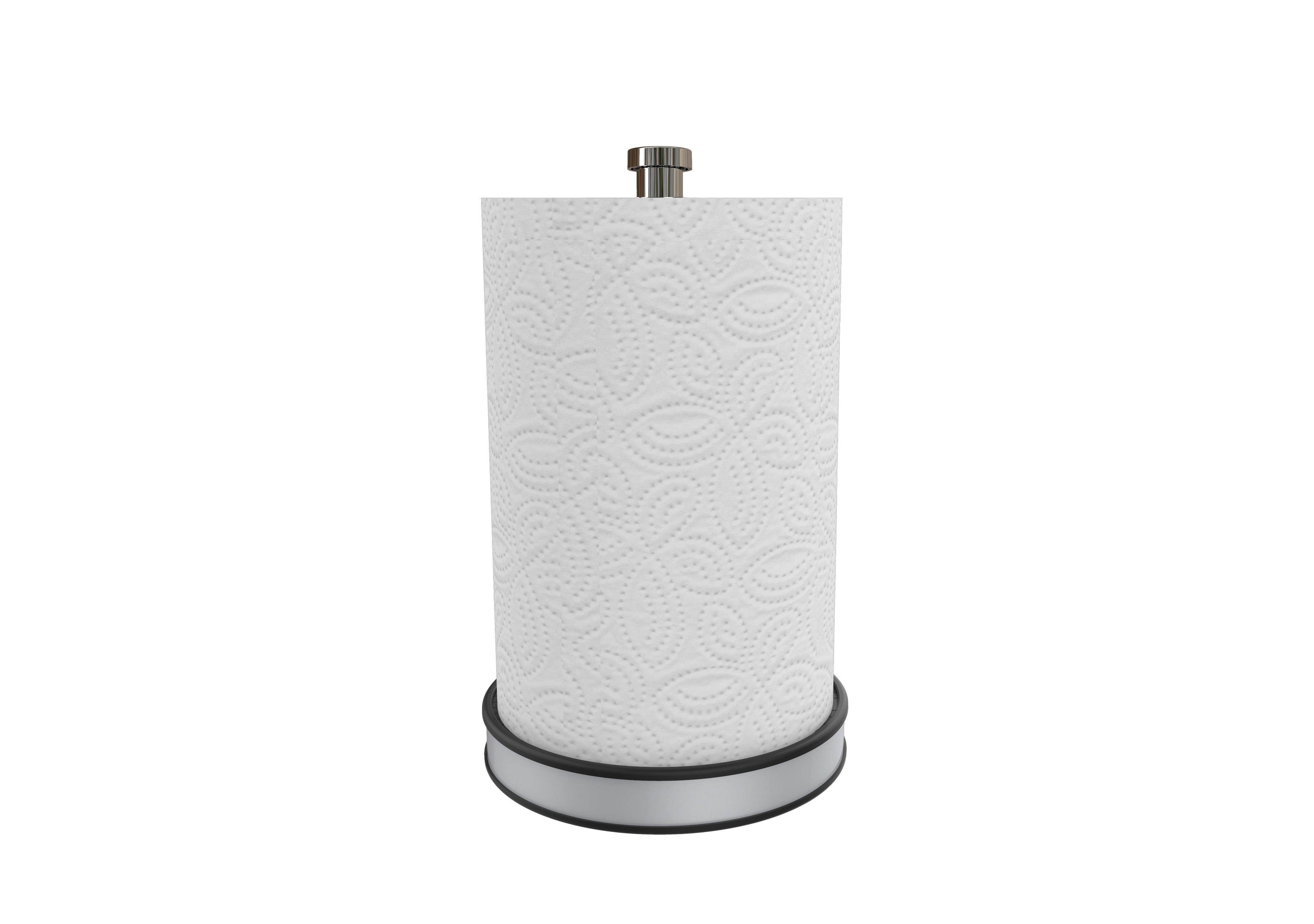 Kitchen Details Paper Towel Holder with Deluxe Tension Arm in Black