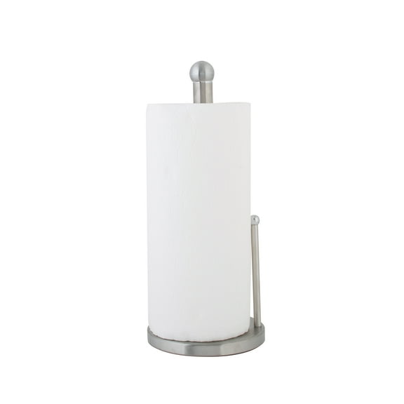 Kitchen Details Paper Towel Holder with Weighted Base, Stainless Steel