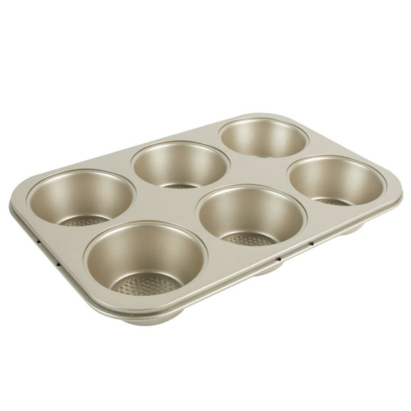 Kitchen Details Pro Series 6 Cup Muffin Pan with Diamond Base, Hand Wash