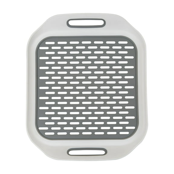 Kitchen Details Self Draining Hammock-Lift Plastic Sink Mat, 14.4" x 12.2"