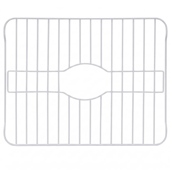 Kitchen Details Sink Protector Medium White Color | Kitchen Sink Mat | Protective Grid for Bottom of Sink | Dish Guard