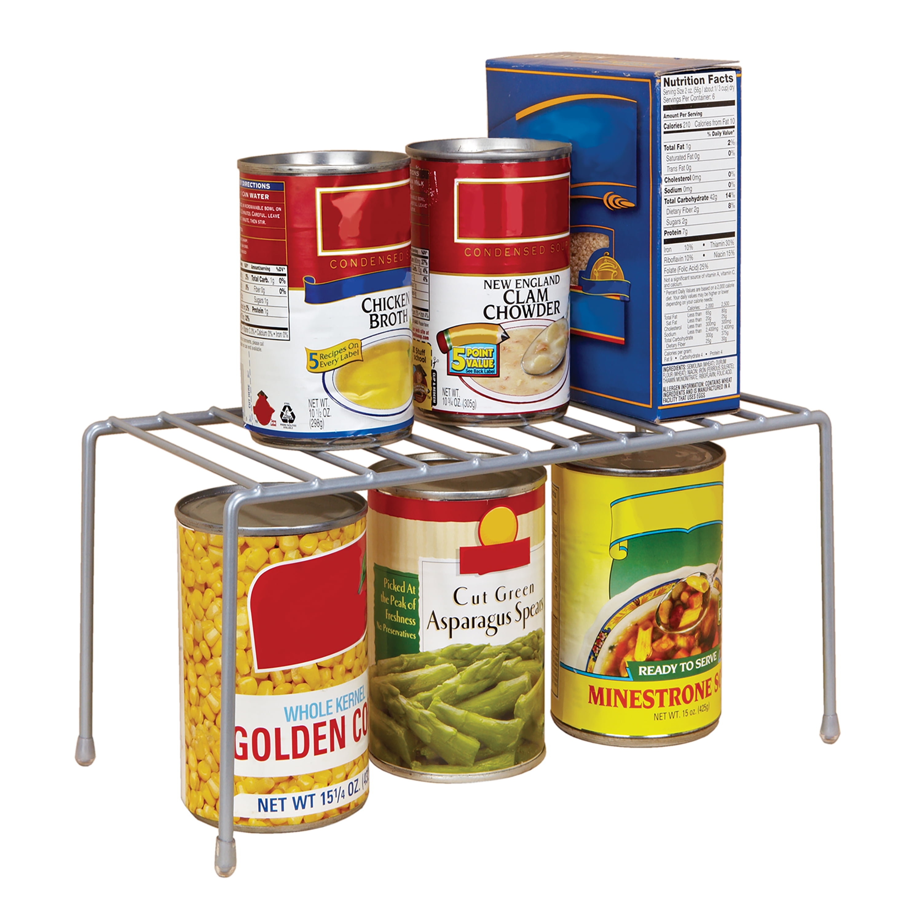 Kitchen Details Small Cabinet Helper Shelf, Grey, 11.02