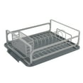 thumbnail image 1 of Kitchen Details Small Steel Industrial Collection Dish Rack, Gray, 1 of 5