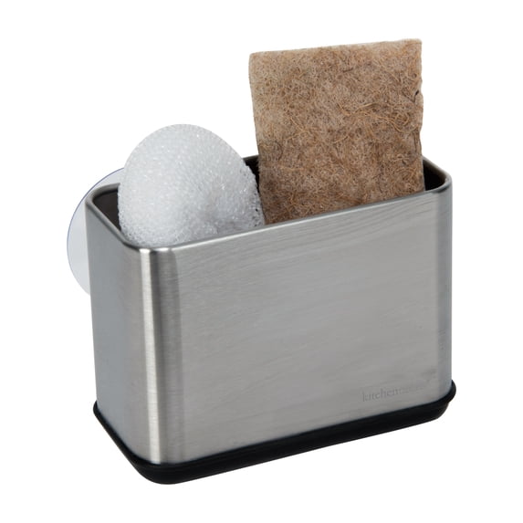 Kitchen Details Suction Cup Side Mount Stainless Steel Sink Caddy