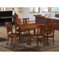 thumbnail image 1 of Kitchen Dinette Set-Kitchen Table And Kitchen Chairs-Finish:Mahogany,Number of Items:7,Shape:Rectangular,Style:Leather Seat, 1 of 2