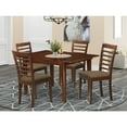 thumbnail image 1 of Kitchen Dinette Set-Small Dining Tables And Dining Chairs-Finish:Mahogany,Number of Items:5,Shape:Rectangular,Style:Microfiber Seat, 1 of 5