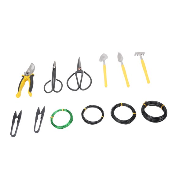 Kitchen & Dining Bonsai Starter Trimming Care Kit, Bonsai Tools Set High Carbon Steel with Bag for Yard