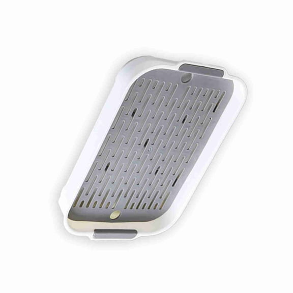 Kitchen & Dining Double Layer Food Drain Tray Drinks Dishes Utensil Cups Drying Plate Plastic Drip Holder for Home Kitchen