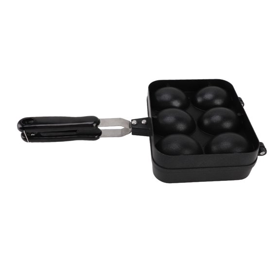 Kitchen & Dining Double Sided Takoyaki Grill Pan, Multifunctional 6 Holes Nonstick Takoyaki Grill Pan for Dumplings
