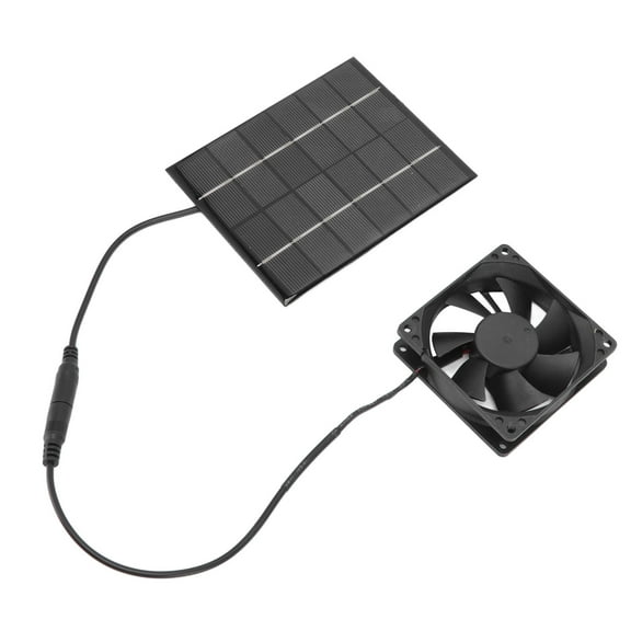 Kitchen & Dining Exhaust Fan, 0-330MA Solar Panel Fan for Greenhouse