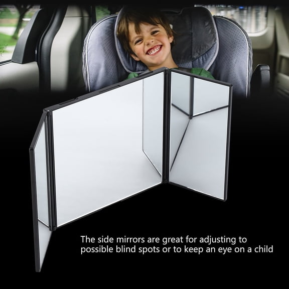 Kitchen & Dining Makeup Mirror, Versatile Foldable Makeup Mirror Foldable for Check Hair and Makeup for Car Sun Visor