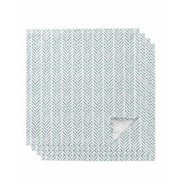 Zias Zebras Print Cotton Cloth Napkins - Set Of 4, 20x20 Inches, Sustainable & Machine Washable