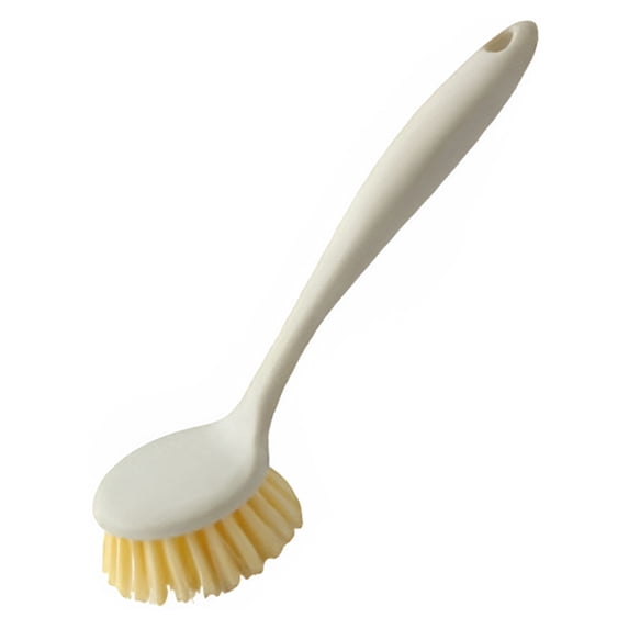 Kitchen Dish Brushes with Handle,Stiff Bristles Dish Scrubber,Kitchen Scrub Brush,Dish Scrubber Brush,8.46 Inch Dish Scrub Brushes for Cleaning Dishes, Pots and Pans, Kitchen Sink, Counter,Gold