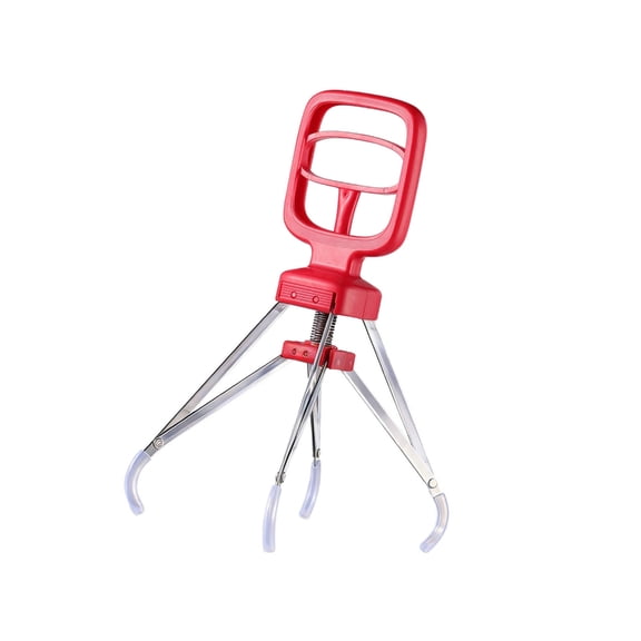 Kitchen Dish Clamps With 4 Prongs Heat Resistant Nonrust Steel And Silicone For Safe Handling Of Hot Plates And Bowls