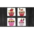 thumbnail image 1 of Kitchen Dish Cloth Set Of 4 Microfiber 11X11 Inch Cupcakes Valentine'S Day Decor, 1 of 2