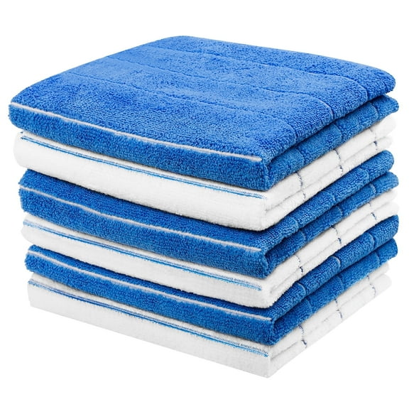 Cshidworld Kitchen Dish Cloths, Ultra Soft and Absorbent Dish Towels, Reusable Fast Drying Microfiber Cleaning Cloth, Lint Free Kitchen Towels,15x25 in, Set of 6