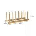 thumbnail image 1 of Kitchen Dish Drain Rack Wooden Book Cups Display Stand Tray Plate Drying Shelf Dishes Plate Drying  Shelf  For Kitchen Holder, 1 of 10