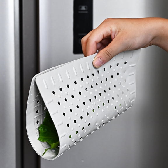 Kitchen Dish Drying Mat, 2-Pack Food-Grade Rubber Kitchen Mat Liners, with Raised Drainage Nodes and Non-Slip Edges for Countertop Dish Drying, Kitchen Sink Bottom Protection and