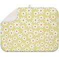thumbnail image 1 of Kitchen Dish Drying Mat Daisy Flowers Microfiber Absorbent Foldable Rack Pad Floral Spring Summer 18x24 Inch, 1 of 5