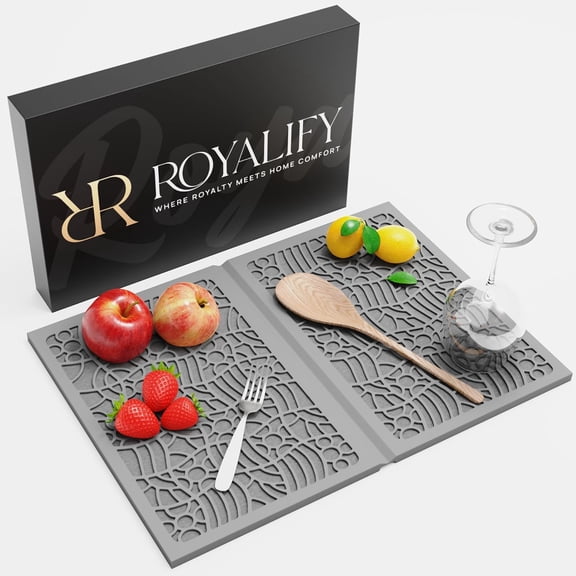 Kitchen Dish Drying Mat Royalify Diatomite Foldable