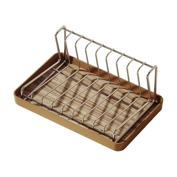 Kitchen Dish Drying Rack Organizer Set,Countertop Bowl Storage Drainer Tray,Cutlery Holder Drain Board System,Fast Dry Dish Rack Organizer,Kitchen Sink Storage Rack,Durable Household Drying Stand