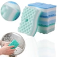 thumbnail image 1 of Kitchen Dish Sponge - 4 Pack S-Shape Scrub Sponge - Non Scratch Reusable Absorbent Sponges - for Pots Pans Dishes - Cleaning Supplies, 1 of 6