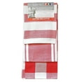 thumbnail image 1 of Kitchen Dish Tea Towels Set of 3 Red and White Heavyweight Cotton 16 x 26 inches Gourmet Pro, 1 of 4