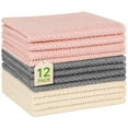 thumbnail image 1 of Kitchen Dish Towels, 12 x 12 Inch Bulk Cotton Kitchen Towels, 12 Pack Dish Cloths for Dish Rags for Drying Dishes Clothes and Dish Towels, Soft and Super Absorbent Dish Towels, 1 of 7