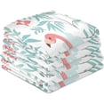 thumbnail image 1 of Kitchen Dish Towels, Beautiful Floral Pink Flamingos Kitchen Towels Set of 6 Super Soft Absorbent Dish Towels Set Microfiber Polyester Kitchen Dish Cloths Decorative Tea Towels, 28"x18", 1 of 7