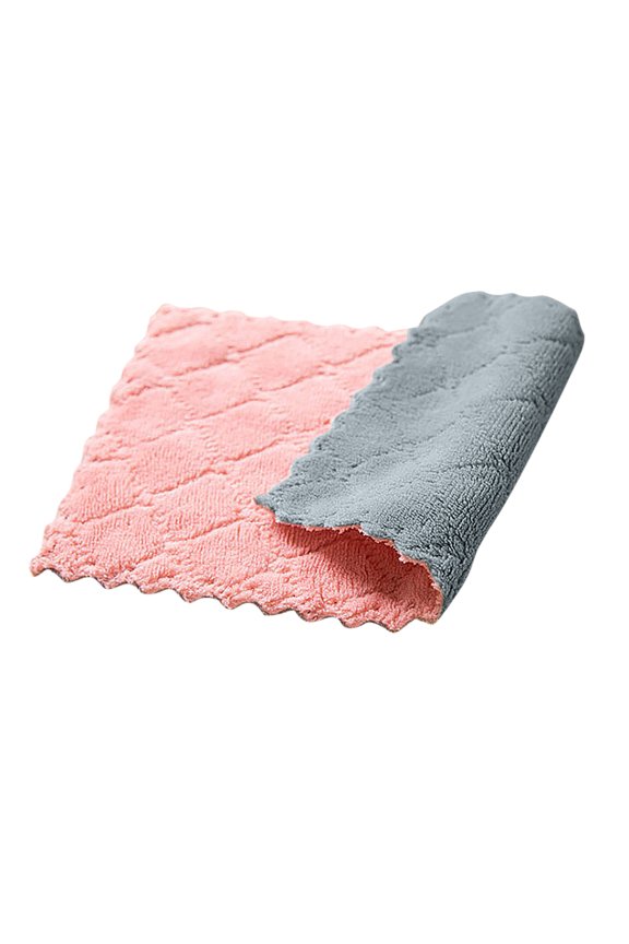 Kitchen Dish Towels, Super Absorbent Kitchen Towels, Coral Fleece Cleaning Wipes, Machine Washable
