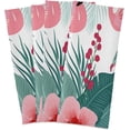 thumbnail image 1 of Kitchen Dish Towels, Tropical Palm Leaves Flamingo Kitchen Towels Set of 4 Super Soft Absorbent Dish Towels Set Microfiber Polyester Kitchen Dish Cloths Decorative Tea Towels, 28"x18", 1 of 7