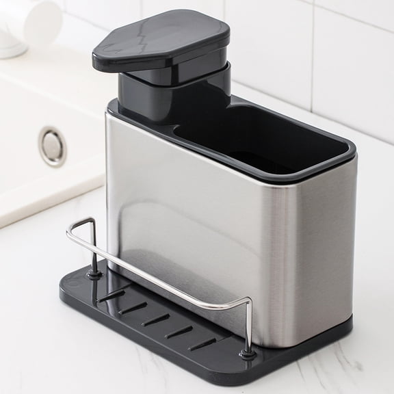 Kitchen Dishwashing Storage Rack, Kitchen Supplies Combination, Multifunctional Sink, Dishwashing Detergent Soap Dispenser, Hand Soap Bottle