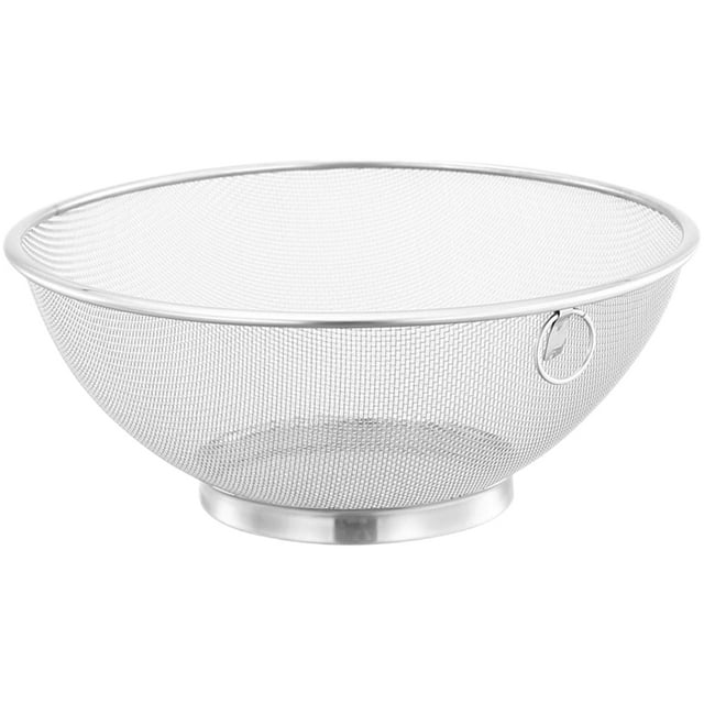 Kitchen Drain Basket Stainless Steel Washing Basket Rice Washing Basket