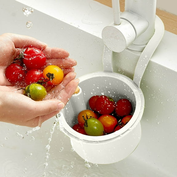 Kitchen Drain Basket Strainer, Corner Strainer for Kitchen Sink, Sink Drain Strainer Basket Food Strainers, Kitchen Drain Basket Kitchen Sink Organizer(1PC)