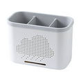 thumbnail image 1 of Kitchen Drain Rack Multifunctional Storage Rack Chopsticks Double Layer Cutlery Drainer Basket Tableware Bucket Utensils Holder Chopstick Drain Box, Kitchen Essentials Clearance Sale, 1 of 8