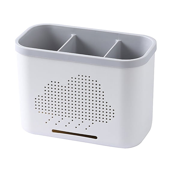 Kitchen Drain Rack Multifunctional Storage Rack Chopsticks Double Layer Cutlery Drainer Basket Tableware Bucket Utensils Holder Chopstick Drain Box, Kitchen Essentials Clearance Sale