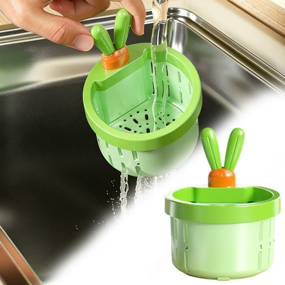Kitchen Drain Strainer Basket Anti Clog Cute Catcher With Press Release For Scrap Disposal Sink Filter Home Restaurant Rv