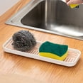 thumbnail image 1 of Kitchen Draining Rag Holders, Double Layer Sink Sponge Organizer, Countertop Dishcloth Tray, Compact Size, Multi functional Storage, Durable Plastic, 1 of 6