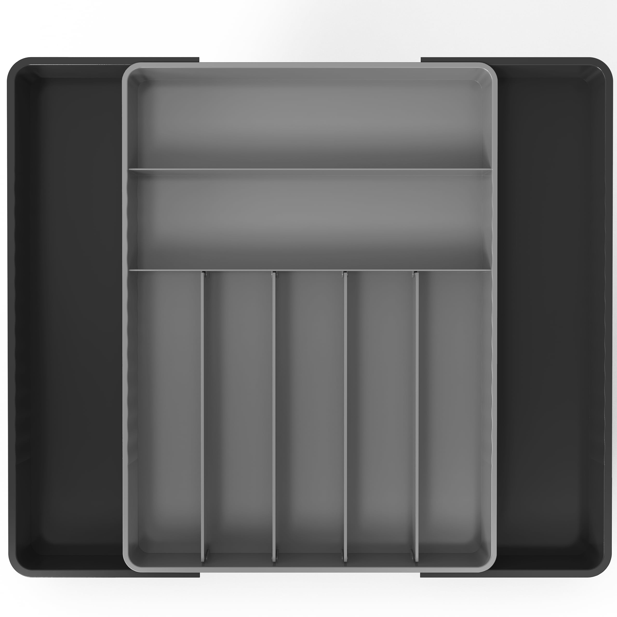 Walmart Kitchen Drawer Cutlery & Silverware Organization Tray, Black