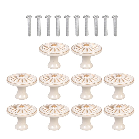 Kitchen Drawer Handles And Knob Round Single Hole Bathroom Cabinet Pull Knob Wardrobe Door Handle