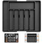 Behome Kitchen Drawer Organizer, Space-Saving 8 Storage Compartments Holds Silverware, Expandable Utensil Tray for the K