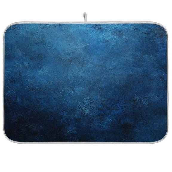 Kitchen Drying Mat 16x18In Drying Dish Mat Dish Drying Mats Kitchen Countertop Multi-Function Drain Drying Mat Kitchen Table Beautiful Blue
