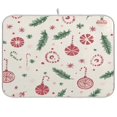thumbnail image 1 of Kitchen Drying Mat 16x18In Drying Dish Mat Dish Drying Mats Kitchen Countertop Multi-Function Drain Drying Mat Kitchen Table Christmas Lollipop, 1 of 8