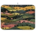 thumbnail image 1 of Kitchen Drying Mat 16x18In Drying Dish Mat Dish Drying Mats Kitchen Countertop Multi-Function Drain Drying Mat Kitchen Table Colored Hill, 1 of 8